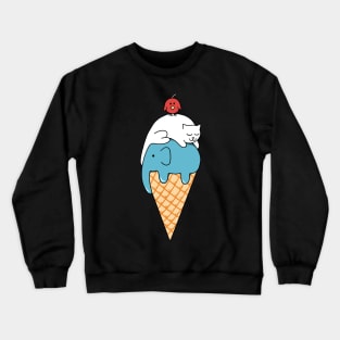 Animal ice cream Crewneck Sweatshirt